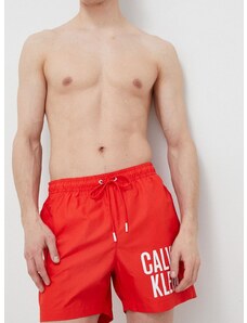 Плувни шорти Calvin Klein в червено