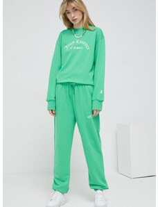 Спортен панталон Juicy Couture в зелено с изчистен дизайн