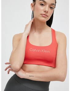 Спортен сутиен Calvin Klein Performance Essentials в оранжево
