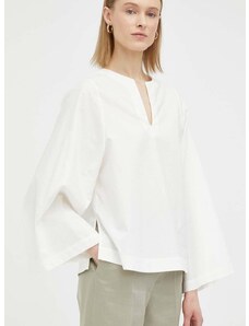 Памучна блуза By Malene Birger Kamill дамска в бежово с изчистен дизайн