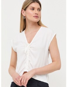 Блуза с коприна Marella в бяло