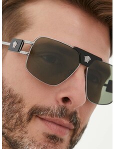 Слънчеви очила Versace в сиво