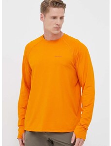Спортна блуза с дълги ръкави Marmot Windridge в оранжево с изчистен дизайн