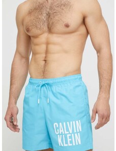 Плувни шорти Calvin Klein в синьо