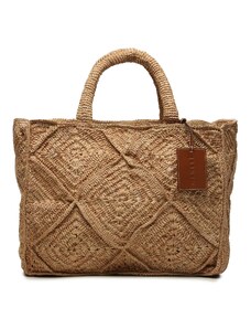 Дамска чанта Manebi Sunset Bag Large V 2.2 AC Tan Crochet