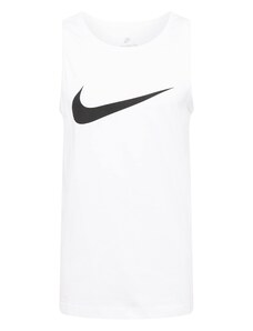 Nike Sportswear Тениска 'ICON SWOOSH' черно / бяло