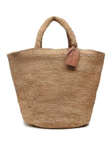 Дамска чанта Manebi Natural Raffia Summer Bag V 2.2 AD Tan