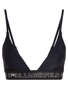 Karl Lagerfeld Горнище на бански черно / бяло