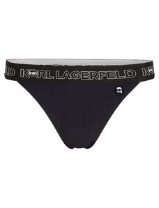 Karl Lagerfeld Долнище на бански тип бикини черно / бяло