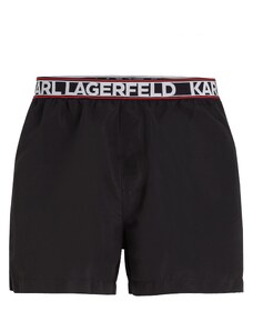 Karl Lagerfeld Шорти за плуване червено / черно / бяло