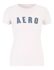 AÉROPOSTALE Тениска 'MAY' морскосиньо / светлорозово / бяло