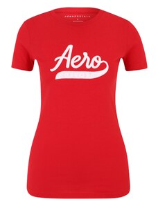AÉROPOSTALE Тениска бледорозово / огнено червено / бяло