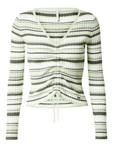Pepe Jeans Пуловер 'Dina' елхово зелено / пастелно зелено / бяло