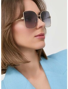 Слънчеви очила Gucci в златисто