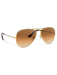 Слънчеви очила Ray-Ban Aviator Large Metal 0RB3025 001/51 Gold/Brown Classic