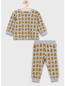 Детска пижама Guess в сиво с принт