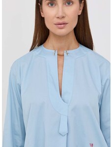 Памучна блуза Victoria Beckham дамска с изчистен дизайн