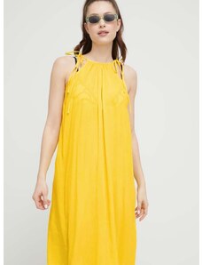 Плажна рокля Tommy Hilfiger в жълто