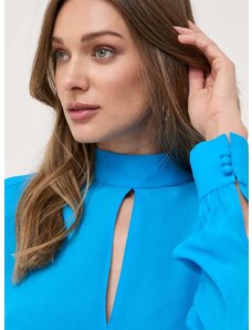 Блуза Ivy Oak в синьо с изчистен дизайн