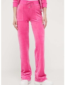Спортен панталон Juicy Couture Del Ray в розово с изчистен дизайн