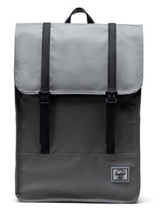 Раница Herschel Survey Backpack в сиво голям размер с изчистен дизайн