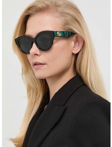 Слънчеви очила Gucci в зелено