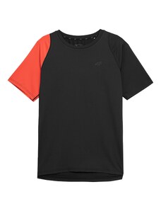 4F Функционална тениска оранжево-червено / черно