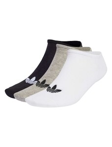 ADIDAS ORIGINALS Къси чорапи 'Trefoil Liner ' сиво / черно / бяло