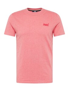 Superdry Тениска тъмнорозово / розов меланж