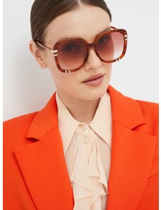 Слънчеви очила Chloé в кафяво CH0106S