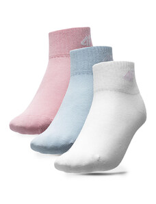 Комплект 3 чифта къси чорапи детски 4F 4FJSS23USOCF098 92S