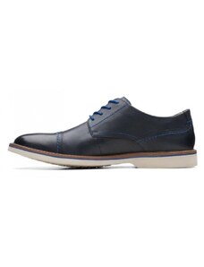 Мъжки кожени обувки Clarks Atticus LT Cap сини - 42