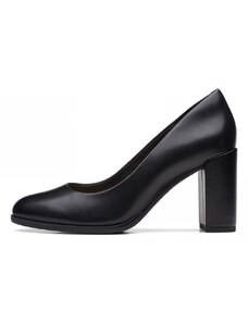 Дамски кожени обувки Clarks Freva85 Court черни - 37