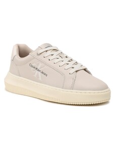 Сникърси Calvin Klein Jeans Chunky Cupsole Laceup Lth Pearl YW0YW01096 Eggshell/Pearlized Creamy White ACF