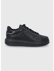 Кожени обувки Karl Lagerfeld Kapri Mens в черно