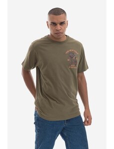 Памучна тениска Maharishi U.A.P. Embroidered T-shirt Organic Cotton Jerse 4093 OLIVE в зелено с десен