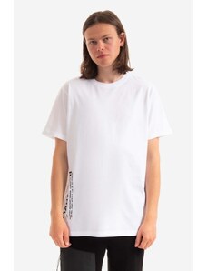 Памучна тениска Maharishi в бяло с принт
