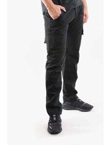 Памучен панталон Alpha Industries Agent Pant в черно с кройка тип карго 158205.03