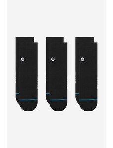 Чорапи Stance Icon Quarter (3 чифта) в черно