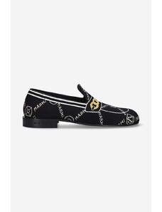 Мокасини Marni Moccasin Shoe в черно с равна подметка