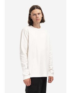 Памучна блуза с дълги ръкави Norse Projects Holger Tab Series Logo LS в бяло с принт