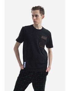 Памучна тениска MCQ в черно с изчистен дизайн