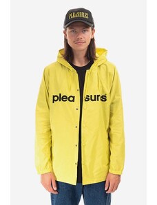 Непромокаемо яке PLEASURES Keys Coaches Jacket в жълто преходен модел P22F015-BLACK