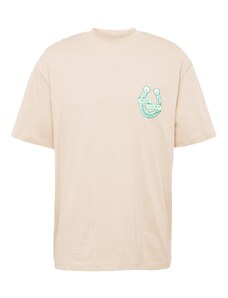 TOPMAN Тениска телесен цвят / зелено / мръсно бяло