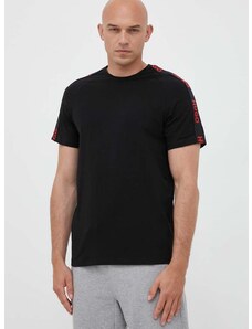 Домашна тениска HUGO в черно с апликация 50504270