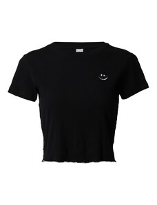 Iriedaily Тениска 'Konti' черно / бяло