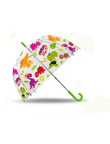 Bimba y Lola transparent logo-print umbrella, Neutrals