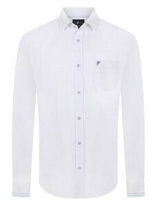 DENIM CULTURE Риза 'CESARE' бяло