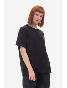 Памучна тениска Woolrich в черно