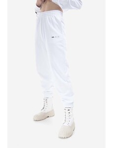 Памучен спортен панталон MCQ в бяло с изчистен дизайн